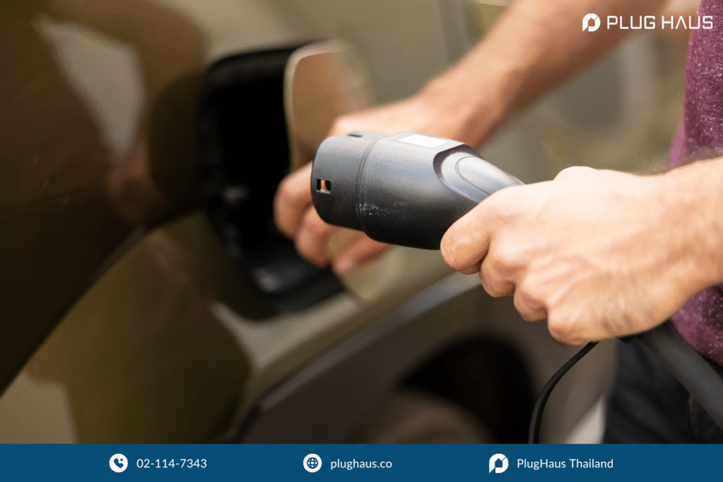 การติดตั้งโซล่าเซลล์ ชาร์จรถ EV ที่บ้าน